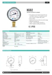 pressure gauge kgb2 - alldismo co.,ltd.