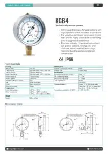 pressure gauge kgb4 - alldismo co.,ltd.