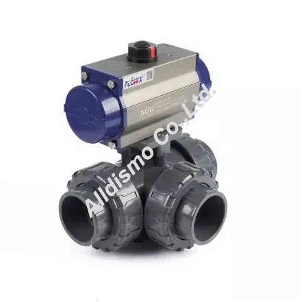 flowx - pneumatic 3-way true union ball valve - alldismo co.,ltd.
