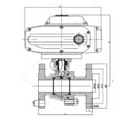 FlowX - Electric Actuator Flange Ball Valve