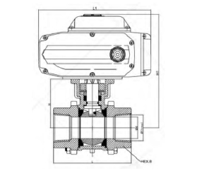 FlowX - Electric Actuator Tri Clamp Ball Valve