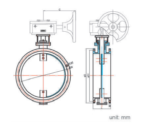 Gear-Operated Ventilation Butterfly Valve