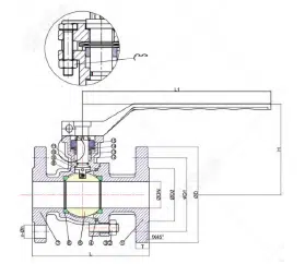 flowx - hand lever flange ball valve - alldismo co.,ltd.