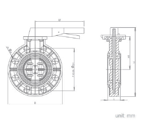 Manual UPVC plastic Butterfly Valve