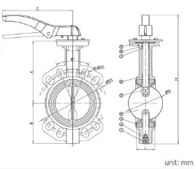 FlowX Manual Wafer Butterfly Valve