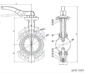 flowx manual wafer butterfly valve - alldismo co.,ltd.
