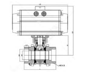 FlowX - Pneumatic Butt Weld Ball Valve