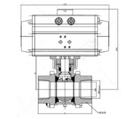 FlowX - Pneumatic Tri Clamp Ball Valve