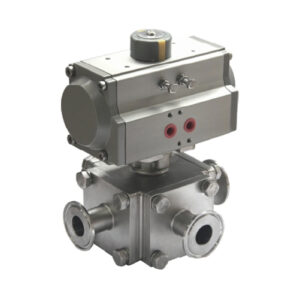 Sanitary Non-Retention 4-way Ball Valve