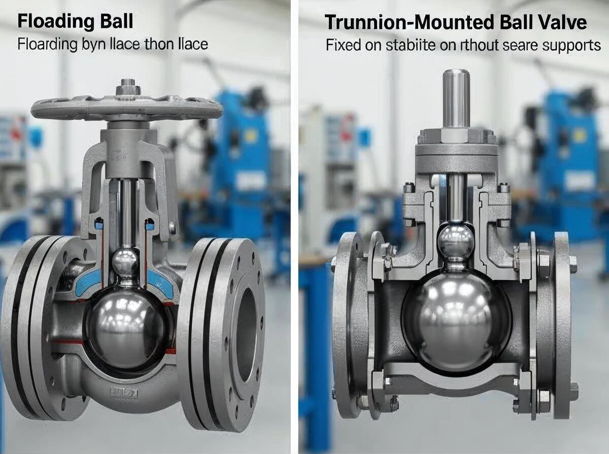 What Is the Critical Difference Between Floating Ball Valve and Trunnion Valve?