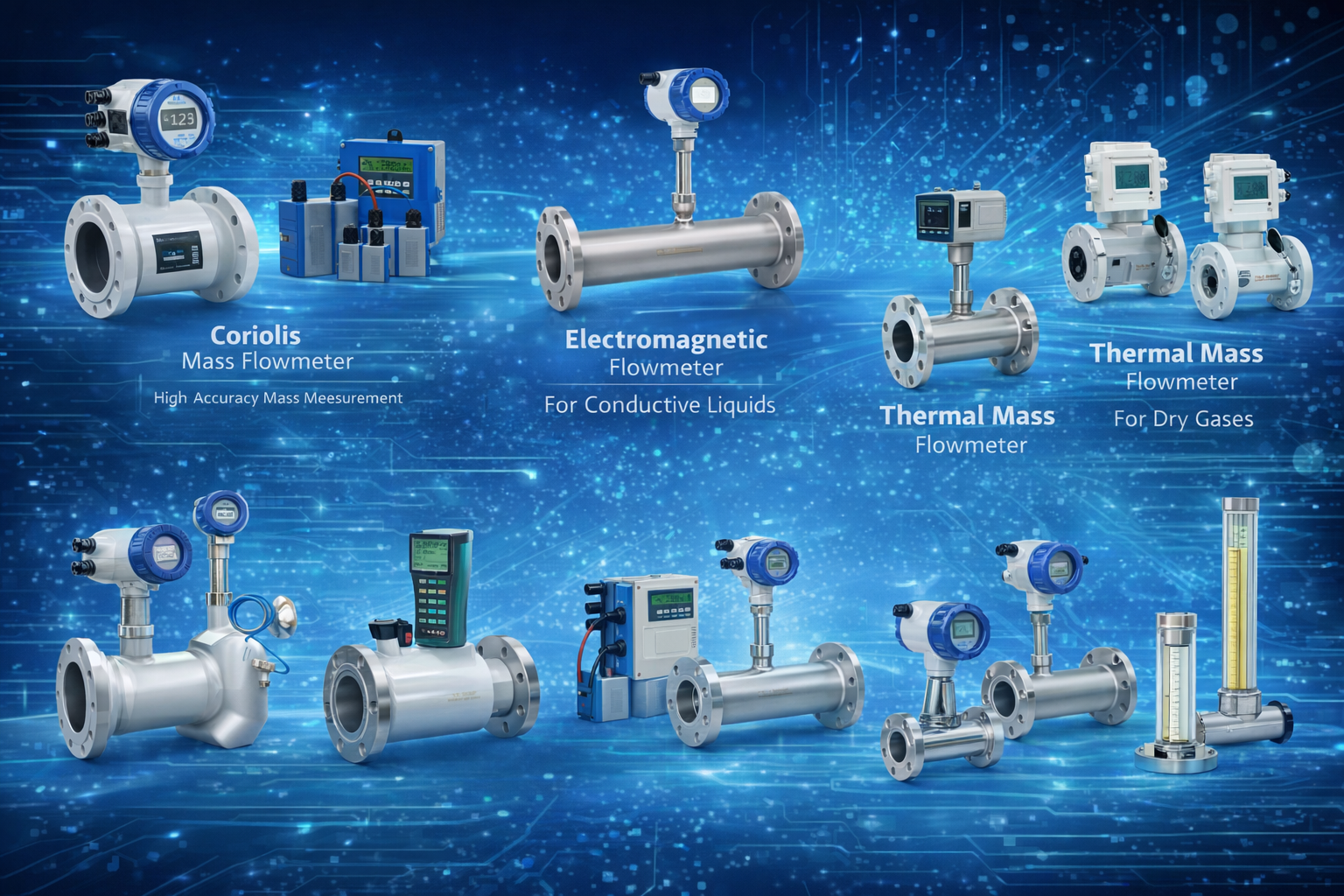 Selecting the appropriate flowmeter for the production process.